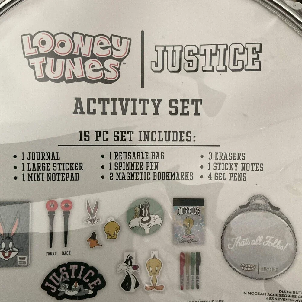 Looney Tunes × Justice Activity Bag Set - 15 Pieces